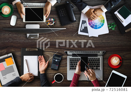 Business People Analyzing Statistics Financial Concept. People corporate business team concept Business People Analyzing Statistics Financial Concept. People corporate business team concept 72516081