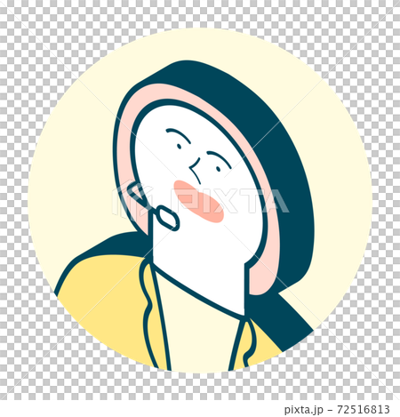 電話相談を受ける女性_相談窓口/コールセンター 72516813