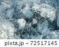 Ice frozen winter textured cold blue north background 72517145