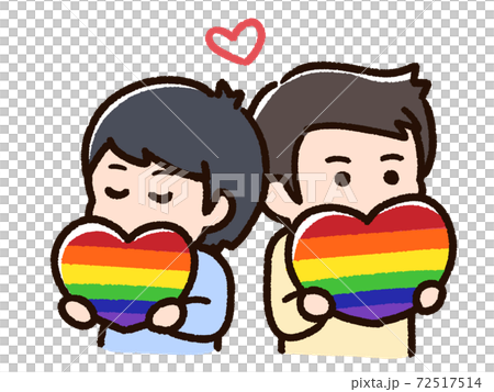A couple of young men, Rainbow Pride - Stock Illustration [72517514 ...