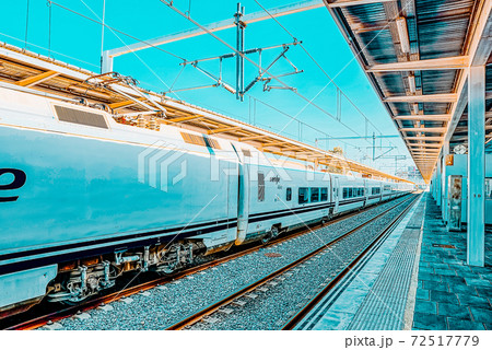North Railways Station and modern hi-speed passenger train of Sp 72517779
