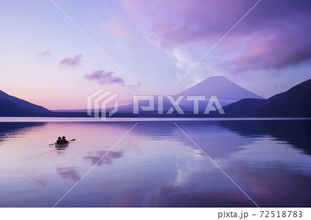 Mt.Fuji and reflection at Lake Motosu. Mt.Fuji and reflection at Lake Motosu. 72518783