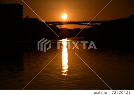 賢島大橋　夕日 72520428