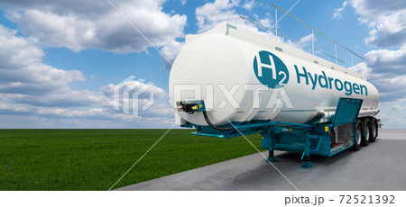 Tank trailer with hydrogen  72521392