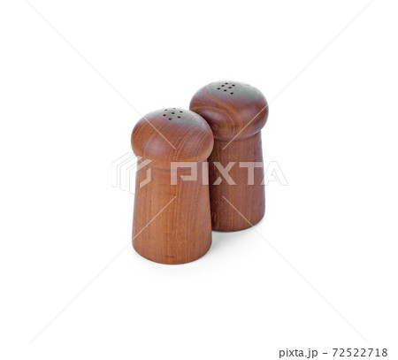 Pepper and salt bottles on white background. Pepper and salt bottles on white background. 72522718