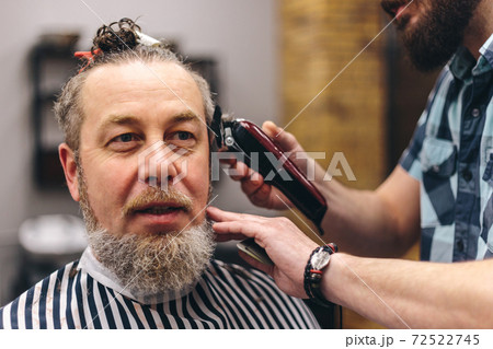 Man in Barber Shop Man in Barber Shop 72522745