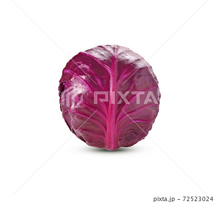red cabbage isolated on white background. red cabbage isolated on white background. 72523024
