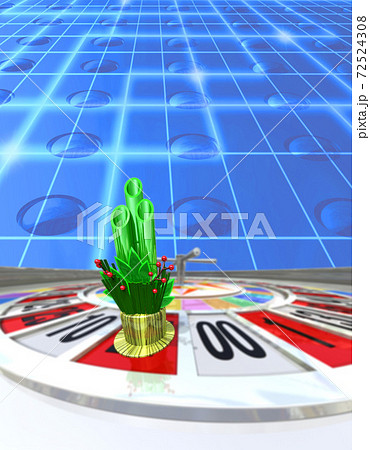 正月門松で占うルーレット 72524308