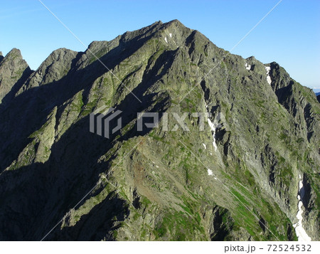 前穂高岳から見る奥穂高岳 前穂高岳から見る奥穂高岳 72524532