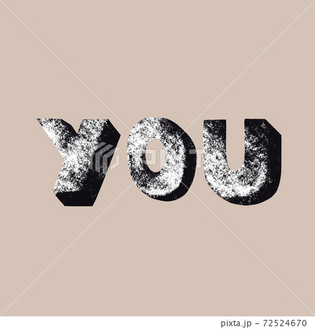 YOU.. Design for t-shirts, postcards, stickers 72524670