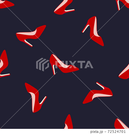 Glamorous red shoes seamless pattern Glamorous red shoes seamless pattern 72524701