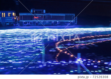 イルミネーションの海を駆け抜けるDL大樹号_2020/12/12撮影 イルミネーションの海を駆け抜けるDL大樹号_2020/12/12撮影 72526308