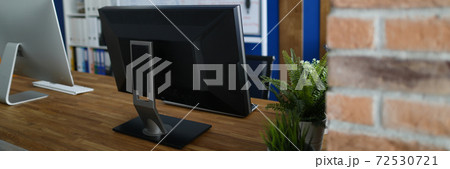 Wooden desk in cabinet 72530721