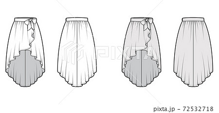 High low skirt clearance drawing