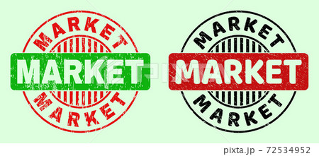 MARKET Round Bicolour Seals - Scratched Style MARKET Round Bicolour Seals - Scratched Style 72534952