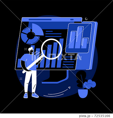 Digital auditing abstract concept vector illustration. Digital auditing abstract concept vector illustration. 72535166