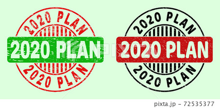 2020 PLAN Round Bicolor Stamps - Corroded Style 2020 PLAN Round Bicolor Stamps - Corroded Style 72535377