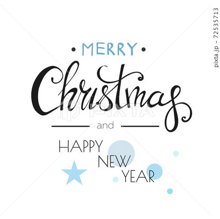 Merry Christmas Lettering Design Merry Christmas Lettering Design 72535713