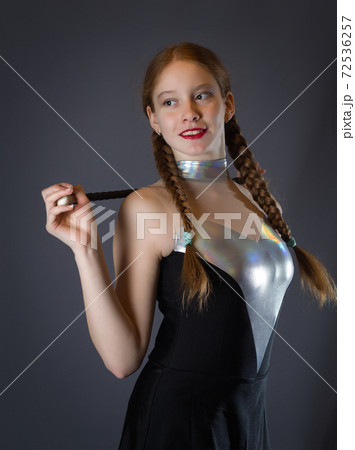 Teen Majorette Girl Posing Teen Majorette Girl Posing 72536257