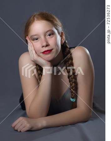 Teen Majorette Girl Posing Teen Majorette Girl Posing 72536273