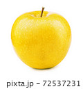 Fresh yellow apple isolated on white background 72537231