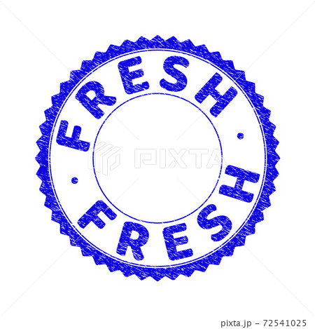 Grunge FRESH Scratched Round Rosette Watermark 72541025