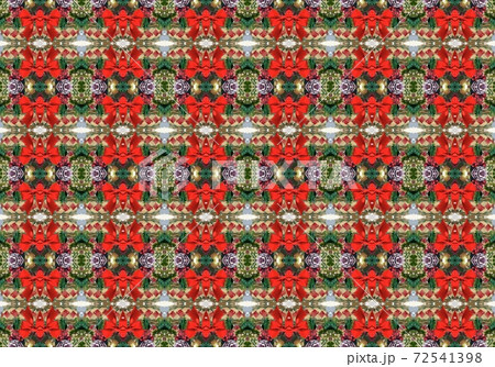 Christmas background tile red green and white color illustration 72541398