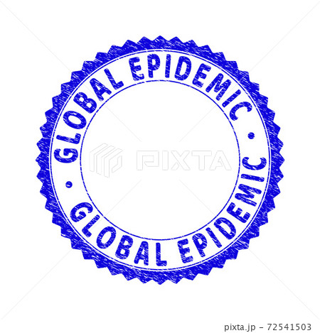 Grunge GLOBAL EPIDEMIC Textured Round Rosette Watermark 72541503
