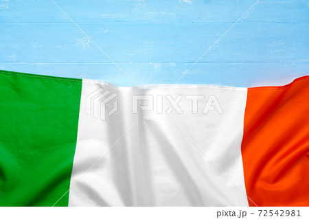 National flag of Italy on wooden background National flag of Italy on wooden background 72542981