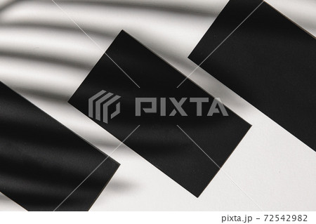 Business card on paper background with foliage shadow Business card on paper background with foliage shadow 72542982