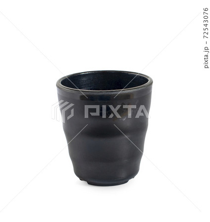Japanese ceramic tea mug on white background 72543076