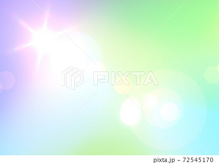 淡い虹色 レインボー レンズフレア 太陽光の壁紙 背景のイラスト素材