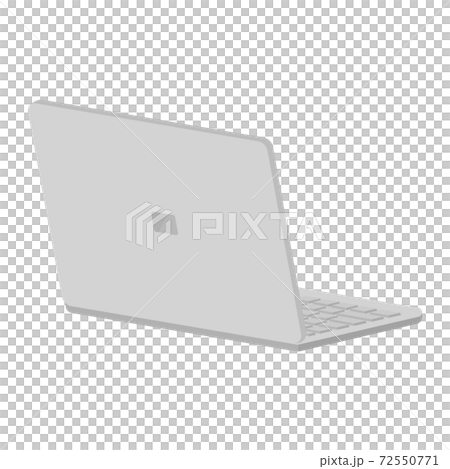 リモートワークなど持ち運びが簡単なノートパソコンのイラスト のイラスト素材