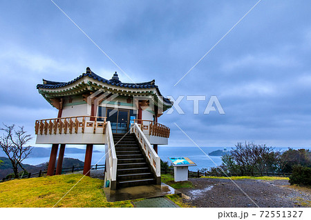 韓国展望所(雨の日) 【長崎県対馬市】 韓国展望所(雨の日) 【長崎県対馬市】 72551327