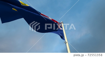 3d rendering of the national flag of the Turks and Caicos Islands 3d rendering of the national flag of the Turks and Caicos Islands 72551358