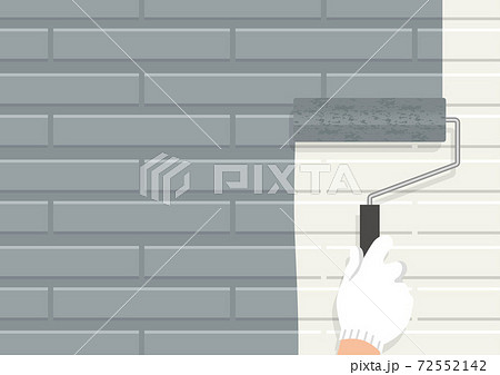 外壁塗装シリーズ　壁　塗装　施工 72552142