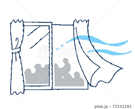 窓を開けての換気 窓を開けての換気 72552283