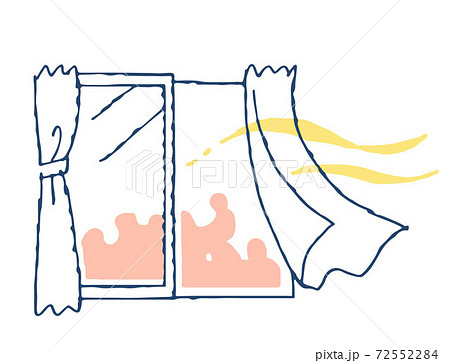 窓を開けての換気 72552284
