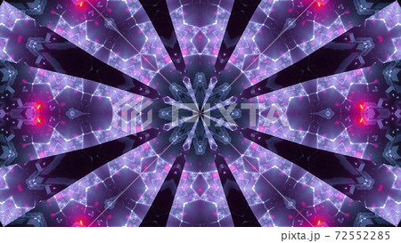 Red glowing star kalaidoscope 3d illustration design background wallpaper artwork 72552285