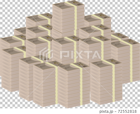 Illustration of a pile of big money 72552818