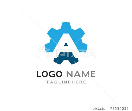 A letter Gear Logo Template A letter Gear Logo Template 72554032