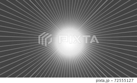 集中線 中心光 白黒白スペースのイラスト素材