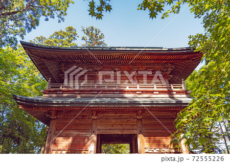 比叡山延暦寺 森の中の文殊楼 比叡山延暦寺 森の中の文殊楼 72555226
