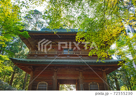 比叡山延暦寺 森の中の文殊楼 比叡山延暦寺 森の中の文殊楼 72555230
