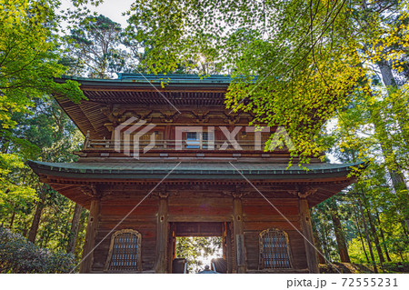 比叡山延暦寺 森の中の文殊楼 比叡山延暦寺 森の中の文殊楼 72555231