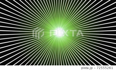 集中線 発光~緑 集中線 発光~緑 72555261