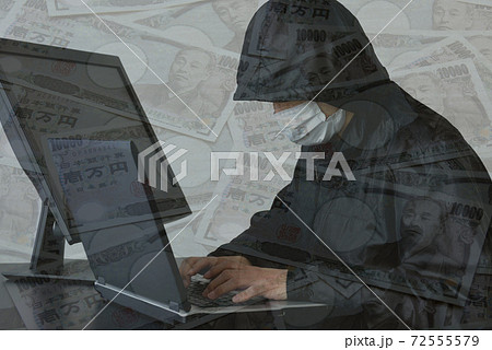 金と犯罪者イメージ 金と犯罪者イメージ 72555579