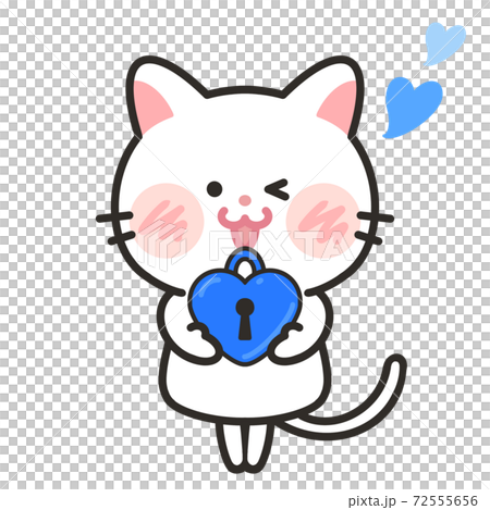 Cat love Valentine White Day illustration material Cat love Valentine White Day illustration material 72555656