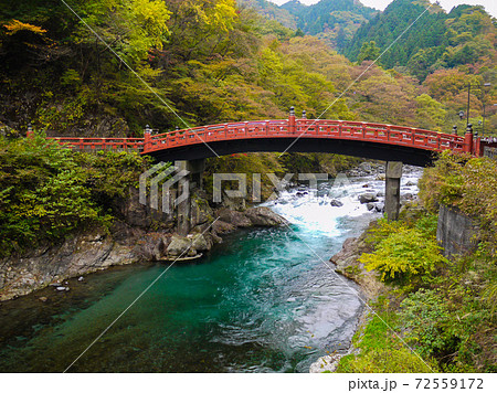 日光 晩秋の神橋 日光 晩秋の神橋 72559172
