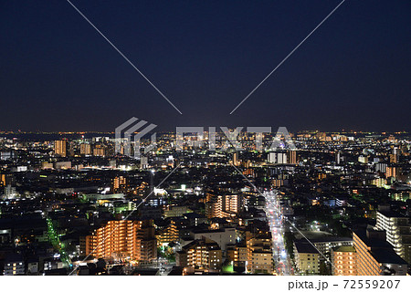 タワーホール船堀から見た千葉方面の夜景 72559207
